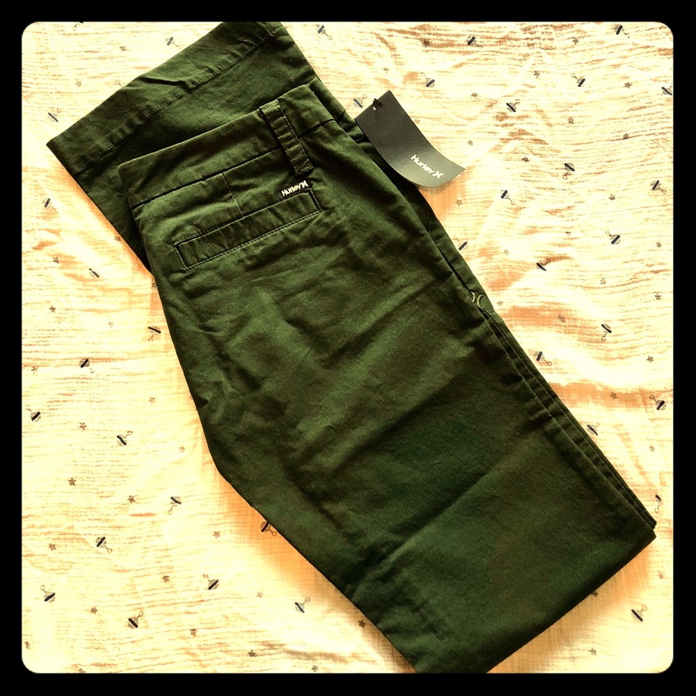 Dark Green NWT Hurley Pants